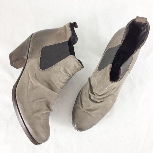 Paul Green Jano Gray Nubuck Chelsea Ankle Boot - Picture 2 of 9